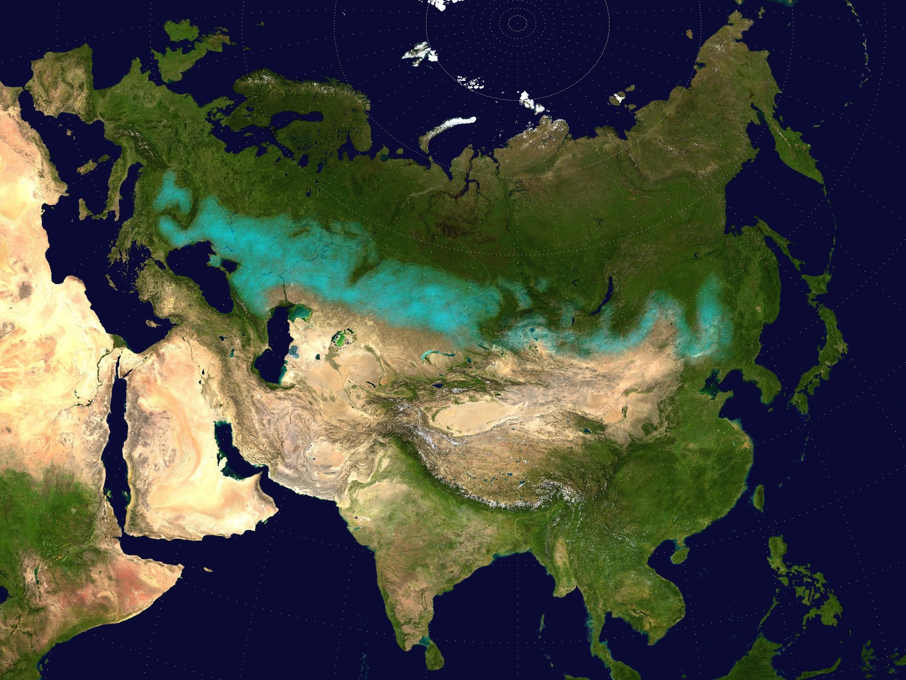 Map of the Eurasian Steppe