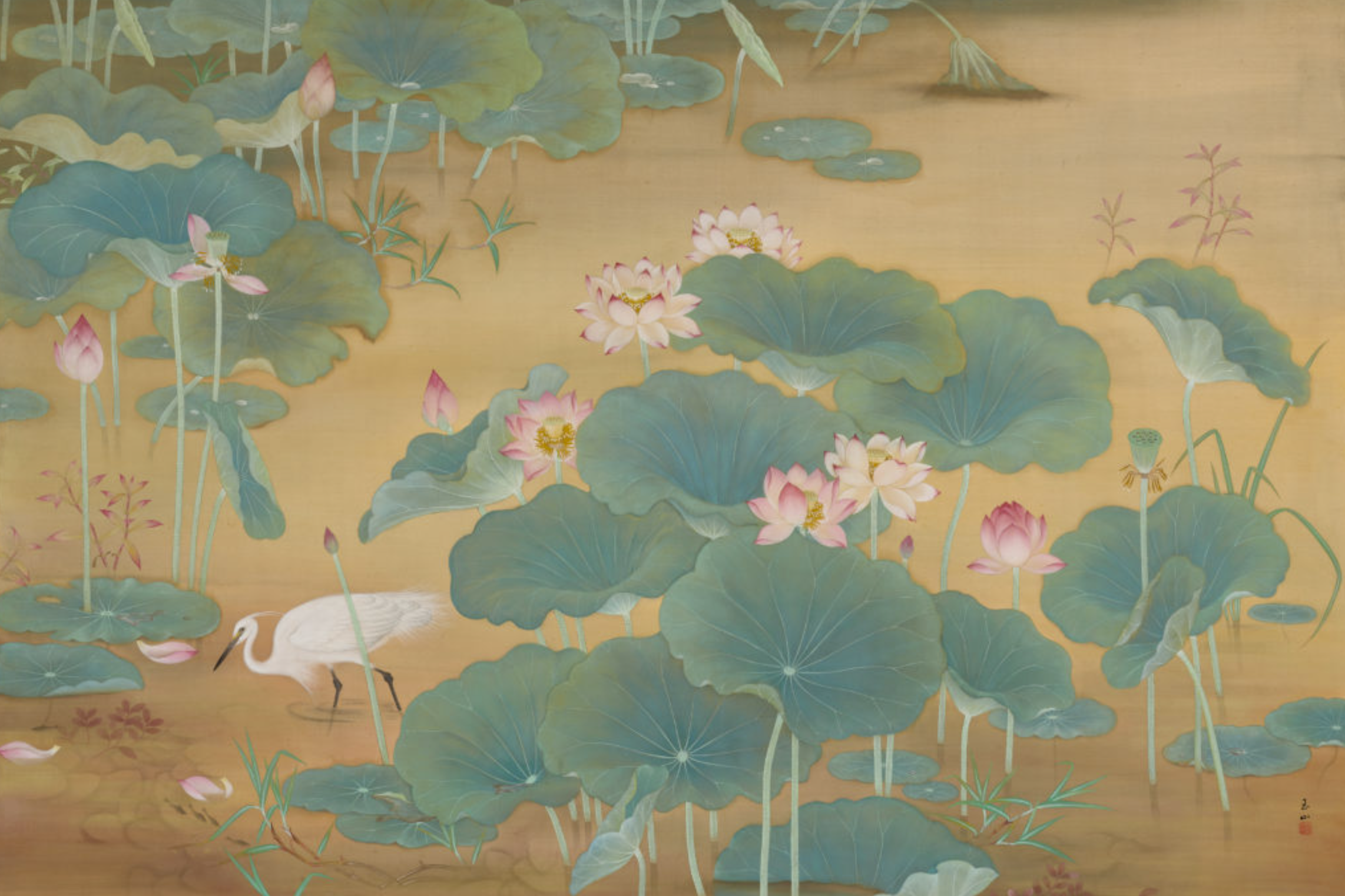 Lotus Pond (1930) by Lin Yu-shan